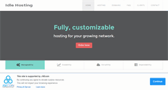 Desktop Screenshot of idlehosting.biz